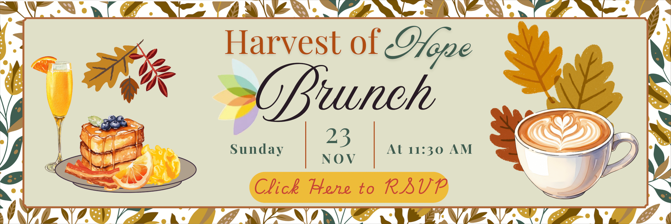 Harvest of Hope Brunch<br />
Sunday, November 23 at 11:30 AM